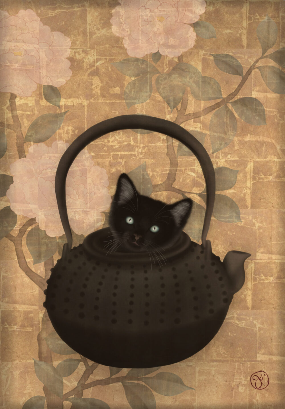 Teapot kitten